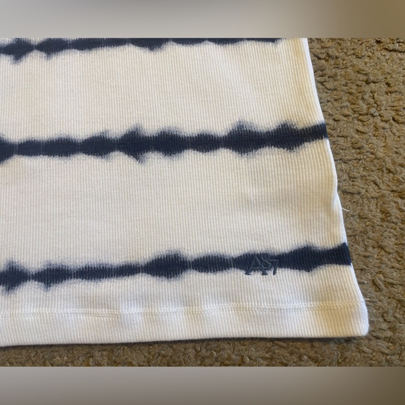 NWT Aeropostale Ribbed Stripe Tie Dye Tank Top with Lace Spaghetti Straps, XS - Picture 7 of 11